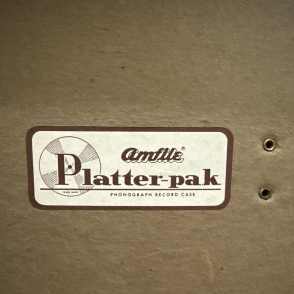 Vintage Platter Pak Record Case 12” Vinyl Records 1950’s 1960’s Plus ACCEPTABLE - Picture 3 of 16